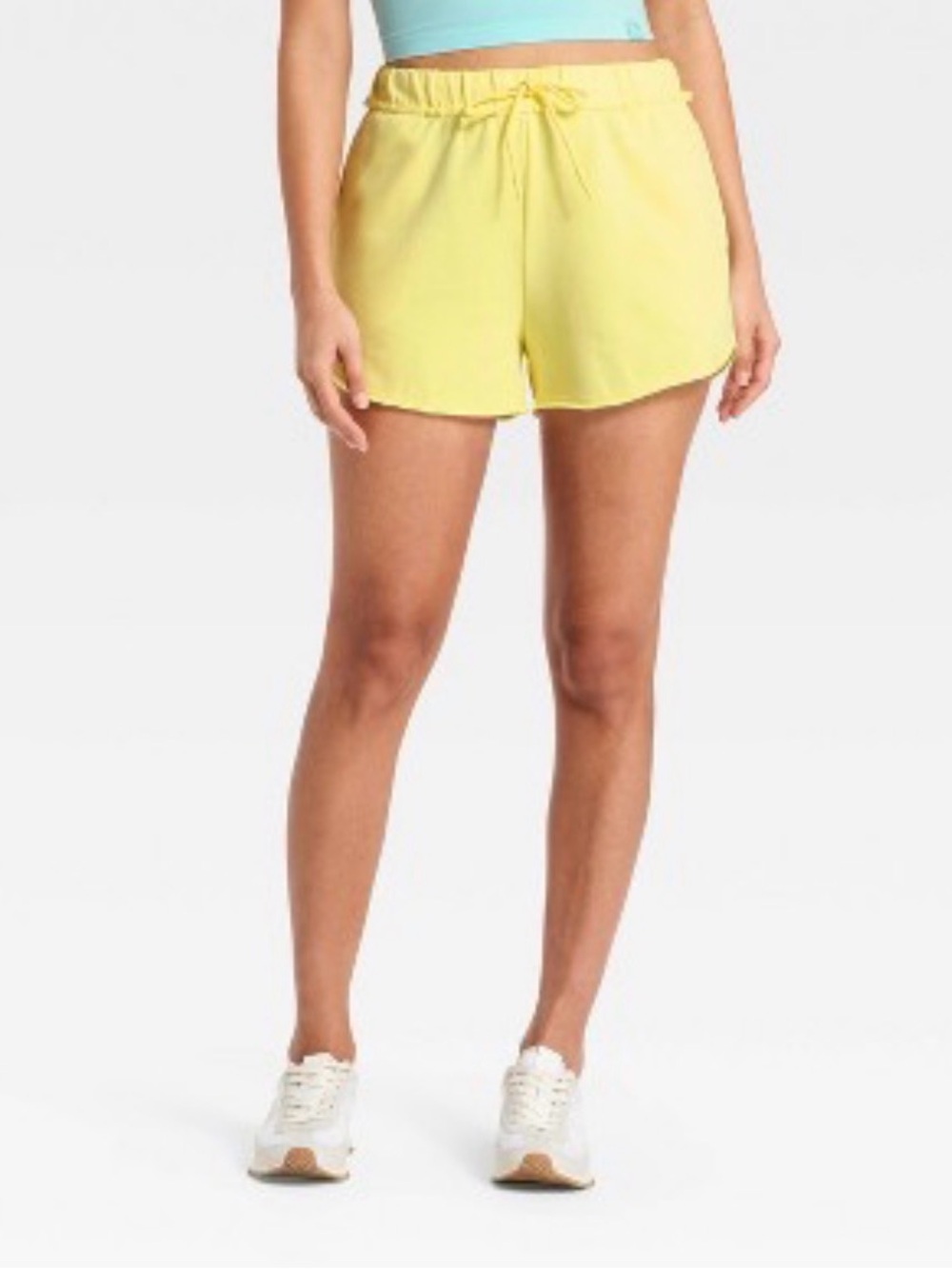 Women's French Terry Off-The-Shoulder SweatSet - JoyLab Elfin Yellow (M) - Picture 4 of 4